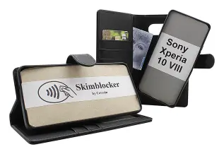 Skimblocker Sony Xperia 10 VIII Magnet Lommebok Deksel