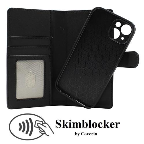 Skimblocker iPhone 15 Magnet Lommebok Deksel