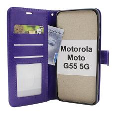 Crazy Horse Motorola Moto G55 5G Lommebok Deksel