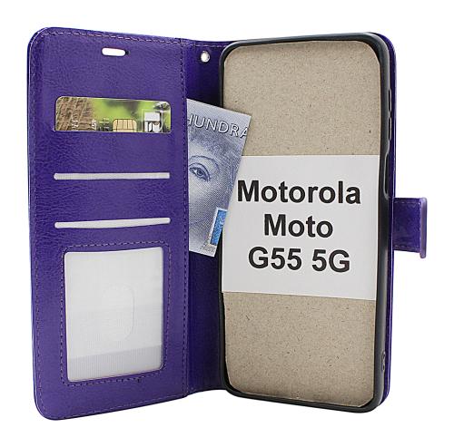 Crazy Horse Motorola Moto G55 5G Lommebok Deksel