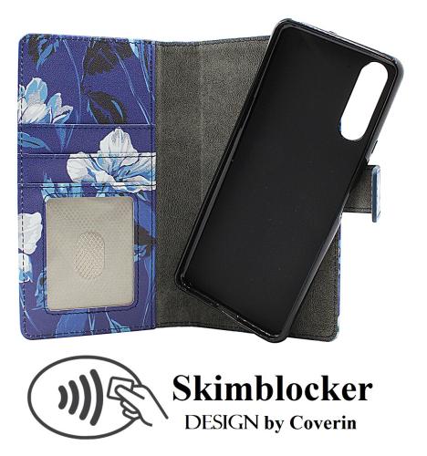 Skimblocker Sony Xperia 10 II Magnet Lommebok Deksel Design