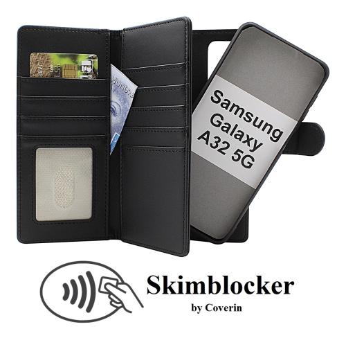 Skimblocker Samsung Galaxy A32 5G XL Magnet Lommebok Deksel