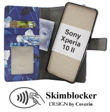 Skimblocker Sony Xperia 10 II Magnet Lommebok Deksel Design