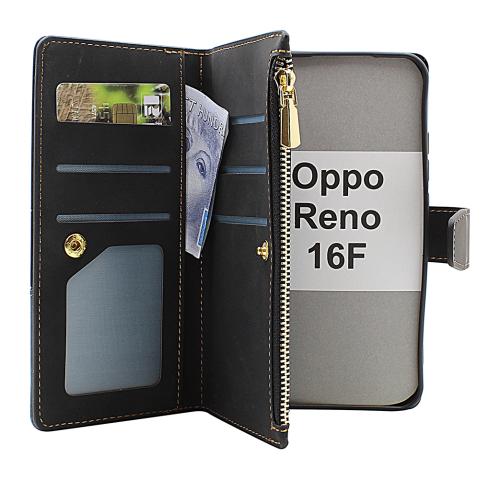 XL Oppo Reno 16F Luksus Lommebok Deksel