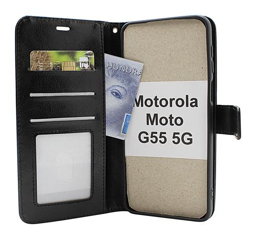 Crazy Horse Motorola Moto G55 5G Lommebok Deksel