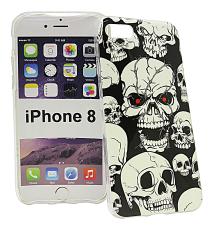 TPU Designdeksel iPhone 8