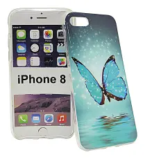 TPU Designdeksel iPhone 8