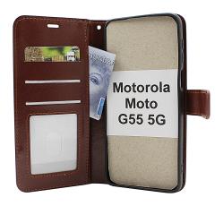 Crazy Horse Motorola Moto G55 5G Lommebok Deksel