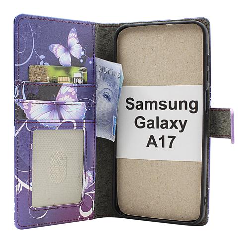 Skimblocker Samsung Galaxy A17 Magnet Lommebok Deksel Design