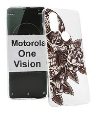 TPU Designdeksel Motorola One Vision