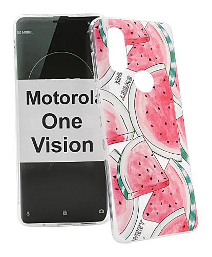 TPU Designdeksel Motorola One Vision