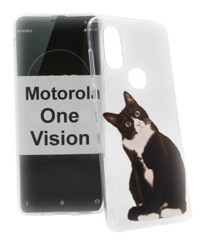 TPU Designdeksel Motorola One Vision