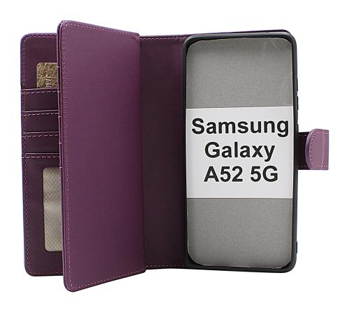 Skimblocker Samsung Galaxy A52 5G XL Magnet Lommebok Deksel