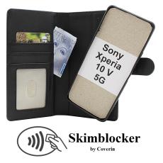 Skimblocker Sony Xperia 10 V 5G Magnet Lommebok Deksel