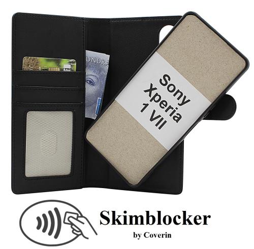 Skimblocker Sony Xperia 1 VII Magnet Lommebok Deksel