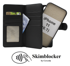 Skimblocker iPhone 11 (6.1) XL Magnet Lommebok Deksel