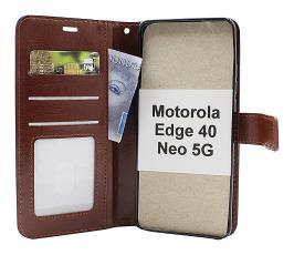 Crazy Horse Wallet Motorola Edge 40 Neo 5G