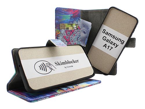 Skimblocker Samsung Galaxy A17 Magnet Lommebok Deksel Design