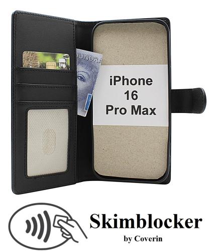 Skimblocker iPhone 16 Pro Max Magnet Lommebok Deksel