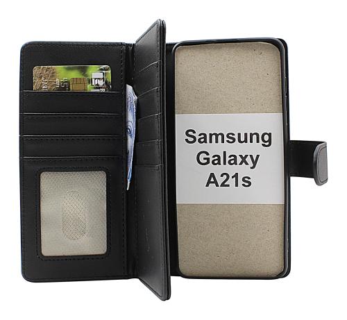 Skimblocker Samsung Galaxy A21s XL Lommebok Deksel