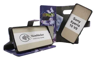 Skimblocker Sony Xperia 10 VII Magnet Lommebok Deksel Design