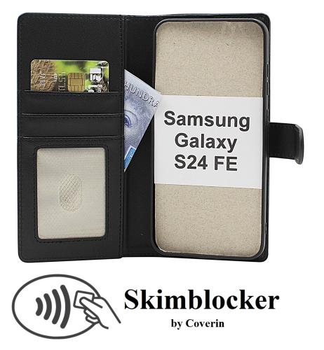 Skimblocker Samsung Galaxy S24 FE Magnet Lommebok Deksel