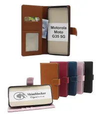 Skimblocker Motorola Moto G35 5G Lommebok Deksel