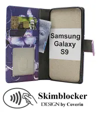 Skimblocker Samsung Galaxy S9 Lommebok Deksel Design