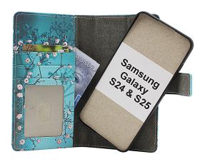 Skimblocker Samsung Galaxy S25 Magnet Lommebok Deksel Design