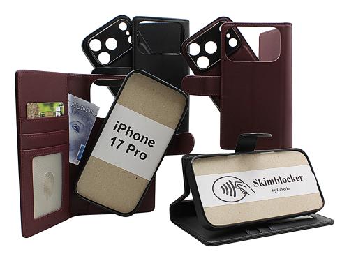 Skimblocker iPhone 17 Pro Magnet Lommebok Deksel