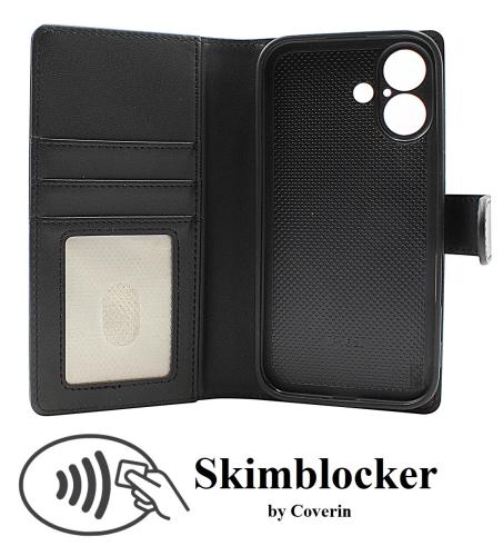 Skimblocker iPhone 16 Magnet Lommebok Deksel