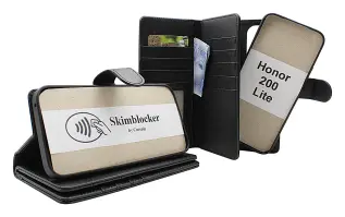 Skimblocker Honor 200 Lite 5G XL Magnet Lommebok Deksel