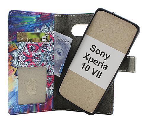 Skimblocker Sony Xperia 10 VII Magnet Lommebok Deksel Design