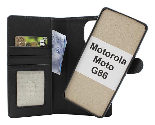Skimblocker Motorola Moto G86 Magnet Lommebok Deksel