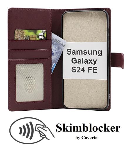 Skimblocker Samsung Galaxy S24 FE Magnet Lommebok Deksel