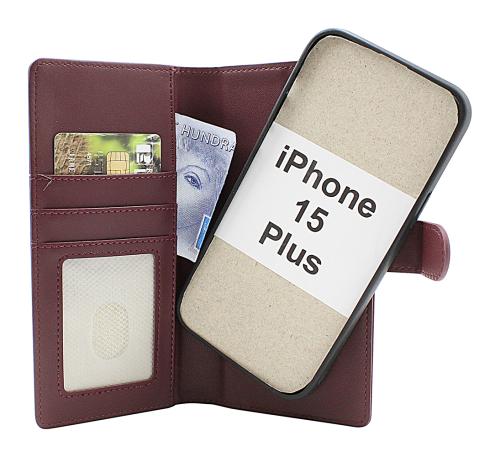 Skimblocker iPhone 15 Plus Magnet Lommebok Deksel