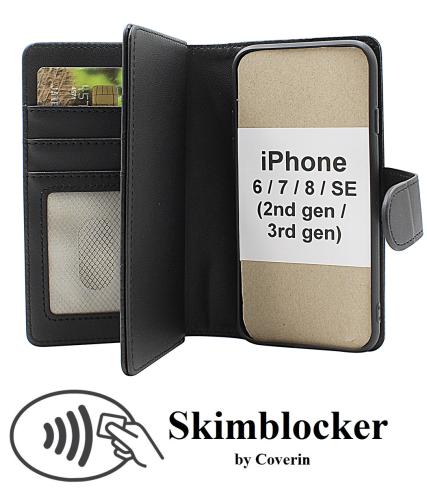 Skimblocker iPhone 7/8/SE (2nd/3rd Gen.) XL Lommebok Deksel