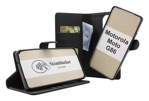 Skimblocker Motorola Moto G86 Magnet Lommebok Deksel