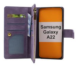 XL Samsung Galaxy A22 (SM-A225F/DS) Luksus Lommebok Deksel