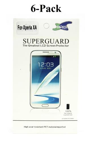 6-pakning Skjermbeskyttelse Sony Xperia XA (F3111)