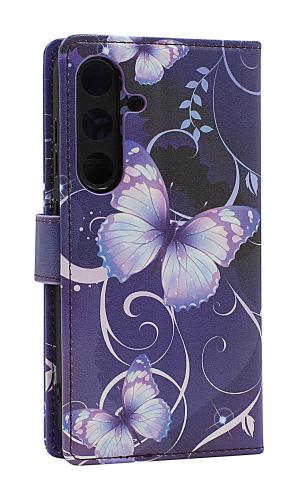 Skimblocker Samsung Galaxy S24 / S25 Magnet Lommebok Deksel Design