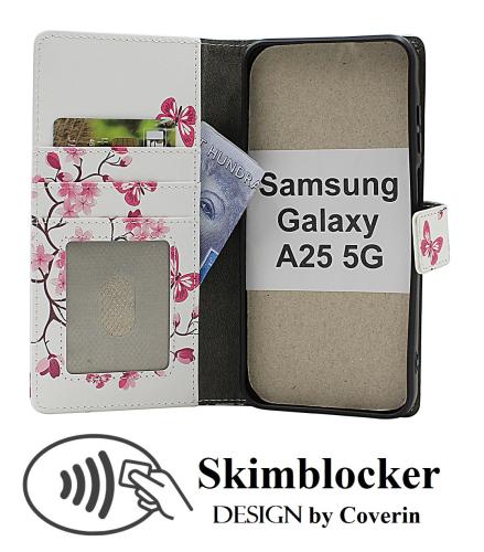 Skimblocker Samsung Galaxy A25 5G Lommebok Deksel Design
