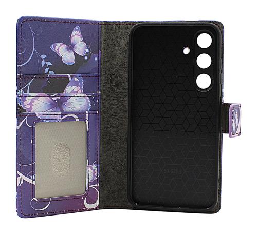 Skimblocker Samsung Galaxy S24 / S25 Magnet Lommebok Deksel Design