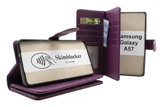 Skimblocker Samsung Galaxy A57 5G XL Lommebok Deksel