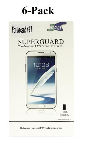 6-pakning Skjermbeskyttelse Huawei Y6 II Compact (LYO-L21)