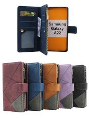XL Samsung Galaxy A22 (SM-A225F/DS) Luksus Lommebok Deksel
