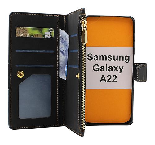 XL Samsung Galaxy A22 (SM-A225F/DS) Luksus Lommebok Deksel