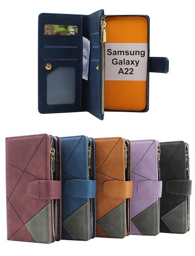 XL Samsung Galaxy A22 (SM-A225F/DS) Luksus Lommebok Deksel