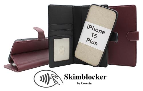 Skimblocker iPhone 15 Plus Magnet Lommebok Deksel