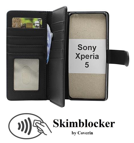 Skimblocker Sony Xperia 5 (J9210) XL Lommebok Deksel